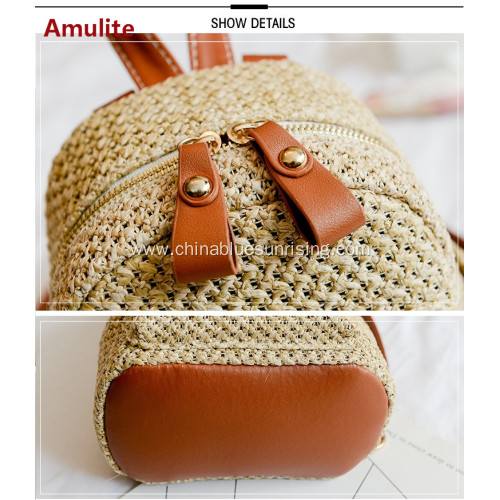 Fashion women leisure beach bag straw woven bag